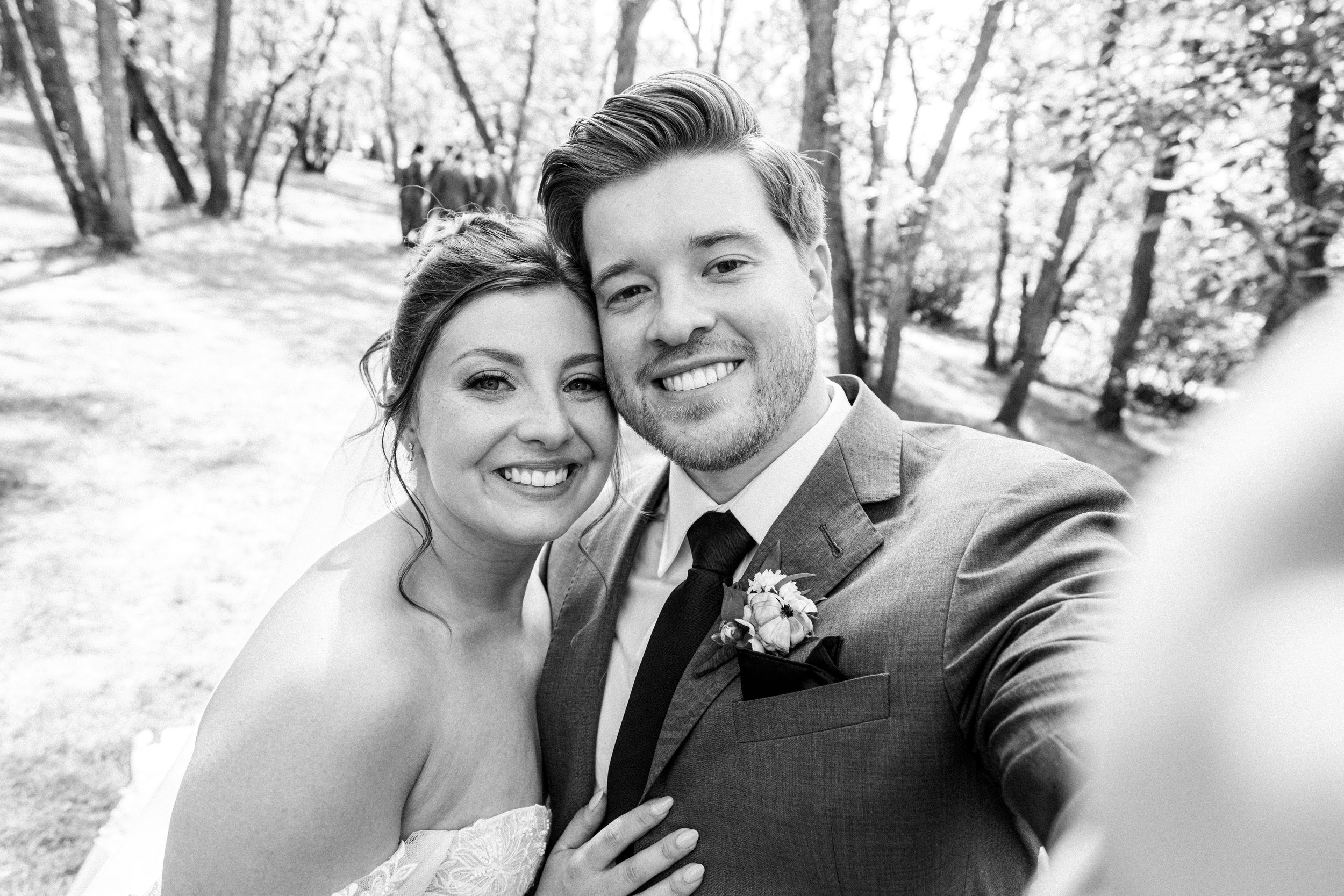 Bailey and Melissa's wedding — a candid moment