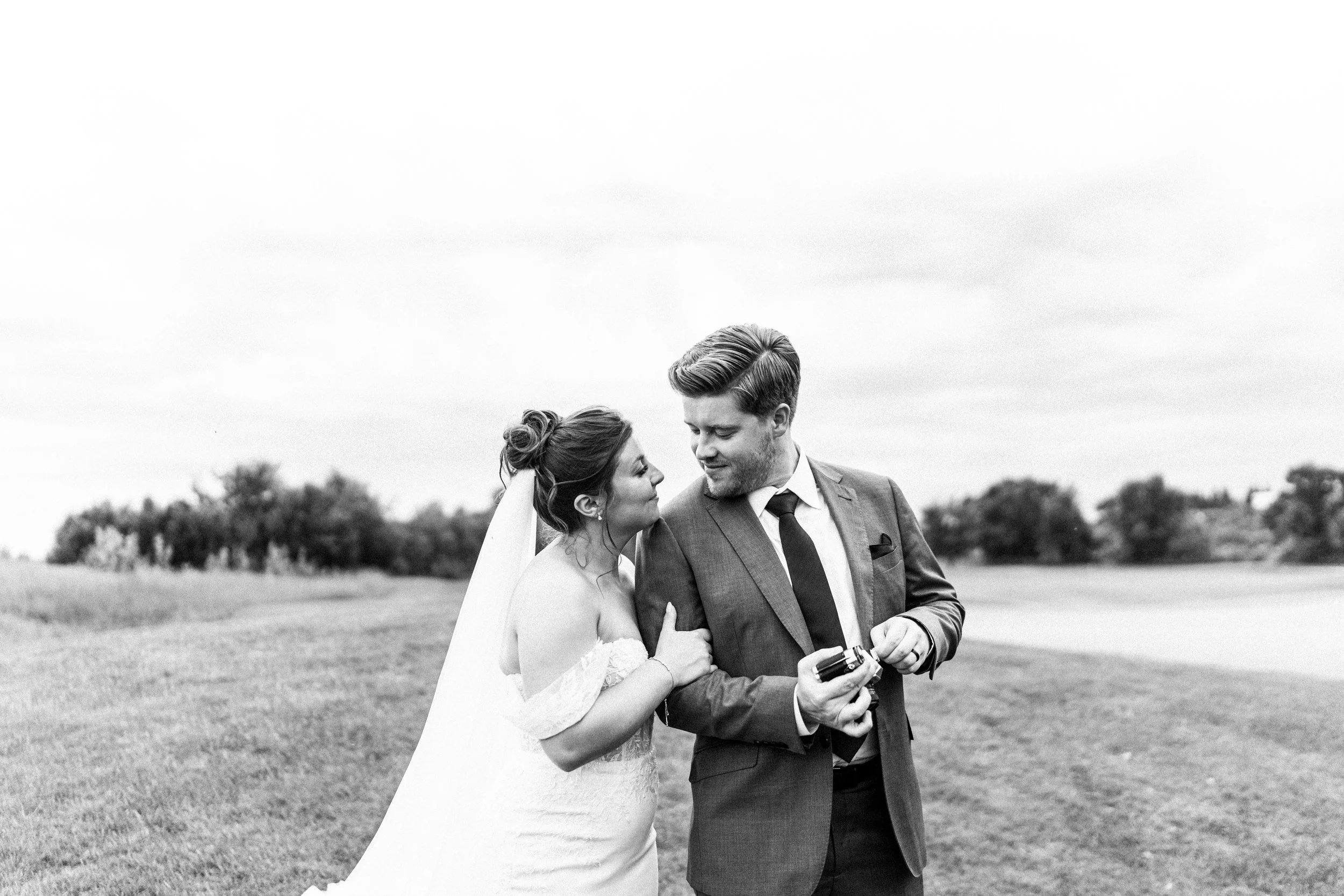 Bailey and Melissa's wedding — the couple together