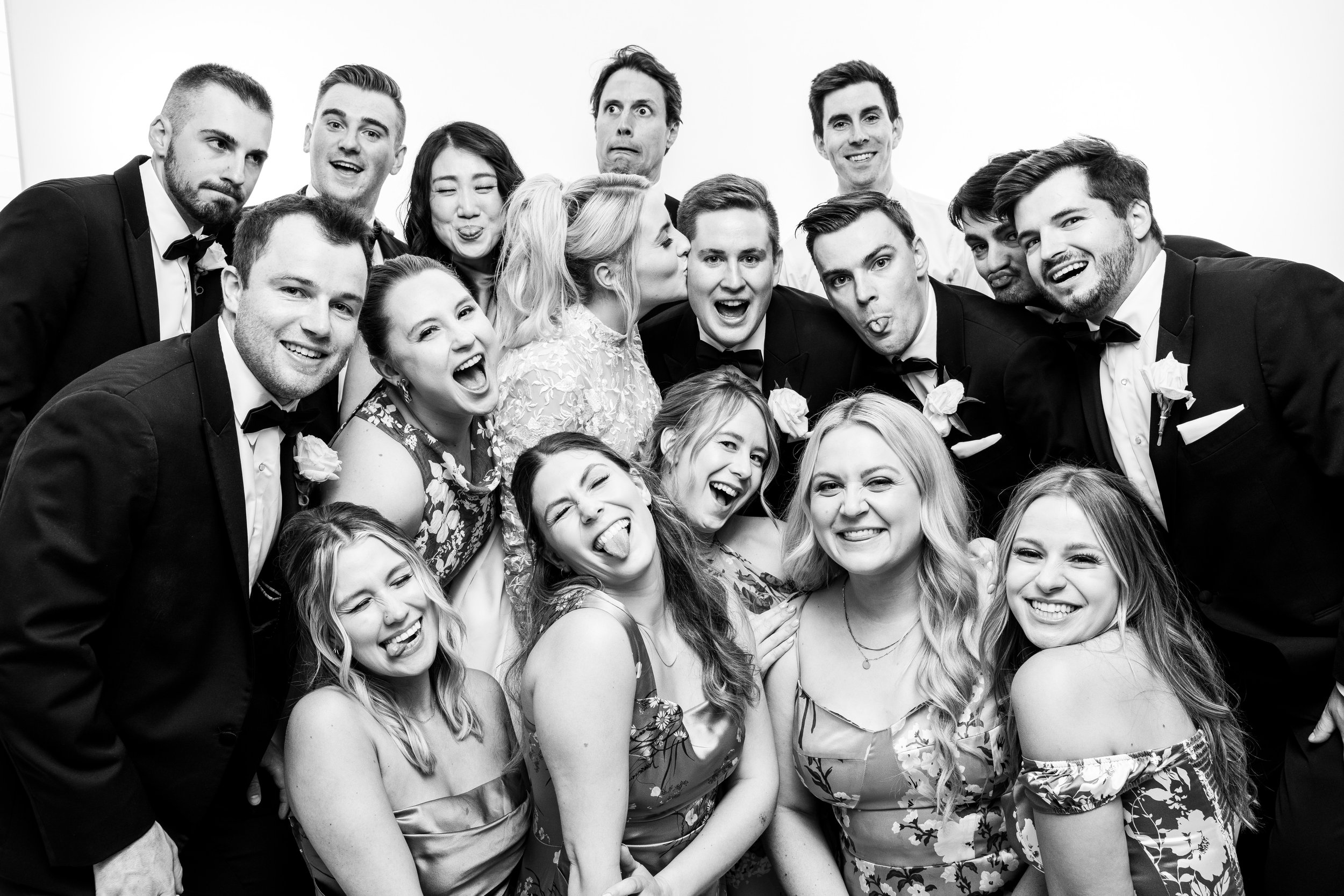 Portrait Booth portrait of wedding guests