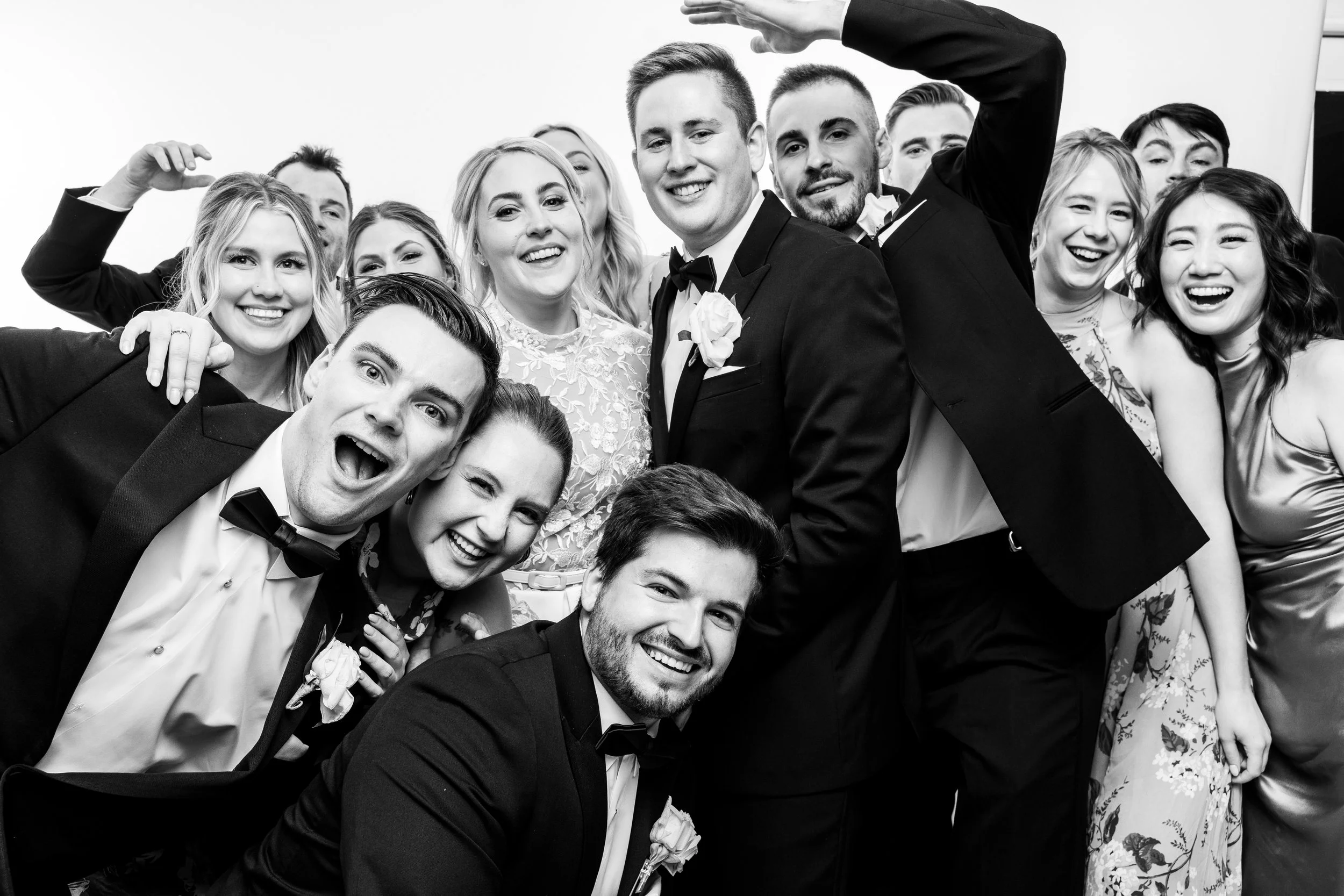 Portrait Booth portrait of wedding guests