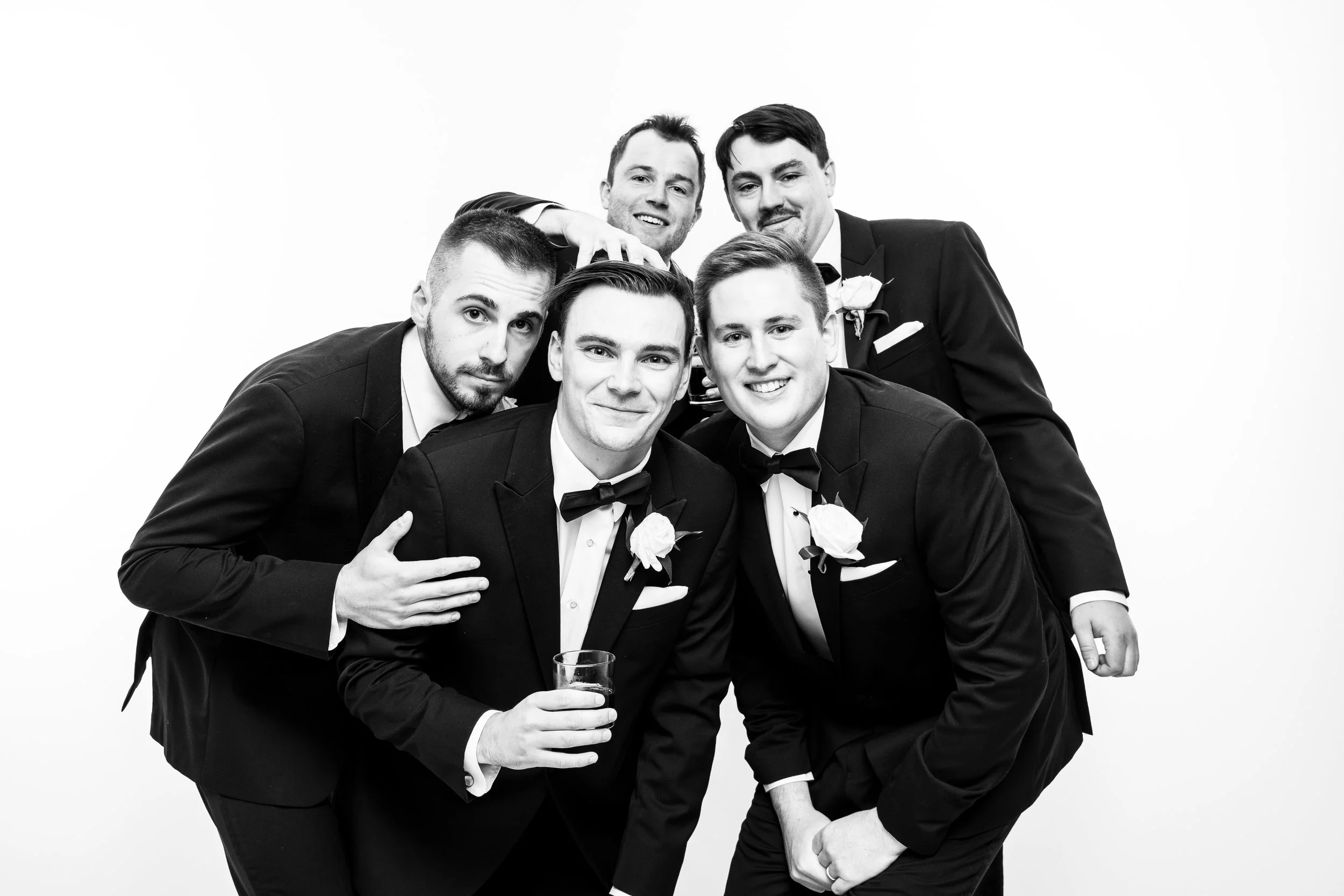 Portrait Booth portrait of wedding guests