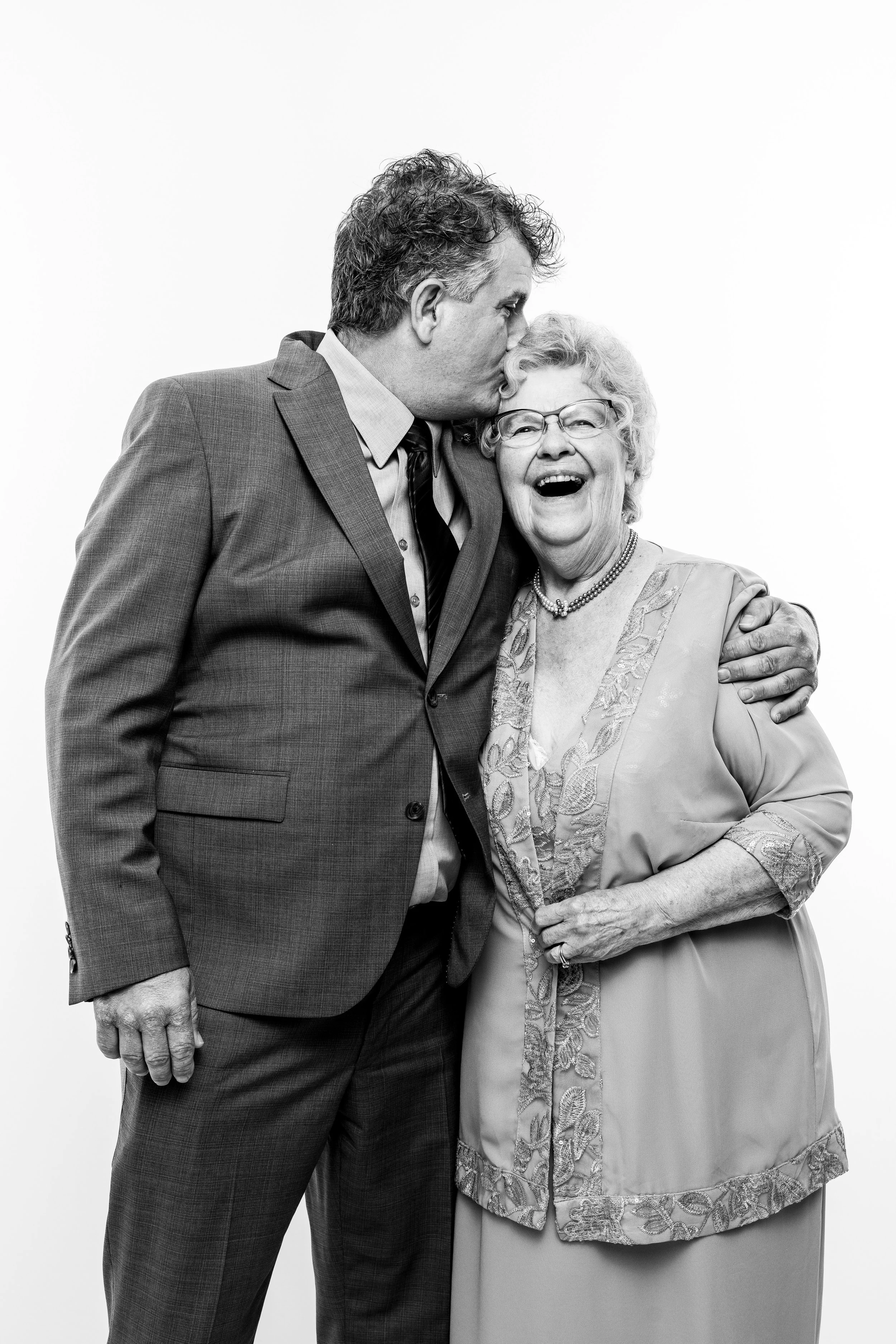 Portrait Booth portrait of a wedding guest