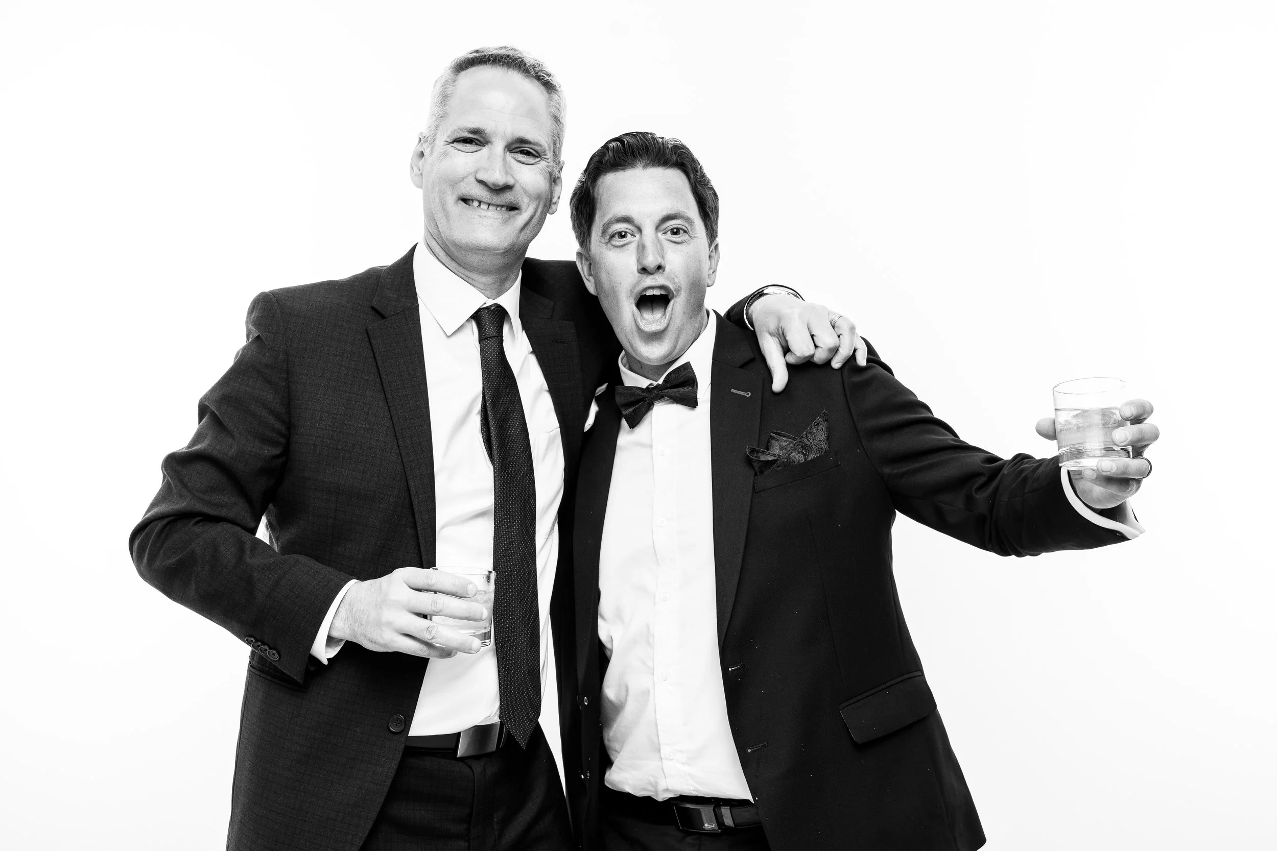 Portrait Booth portrait of wedding guests