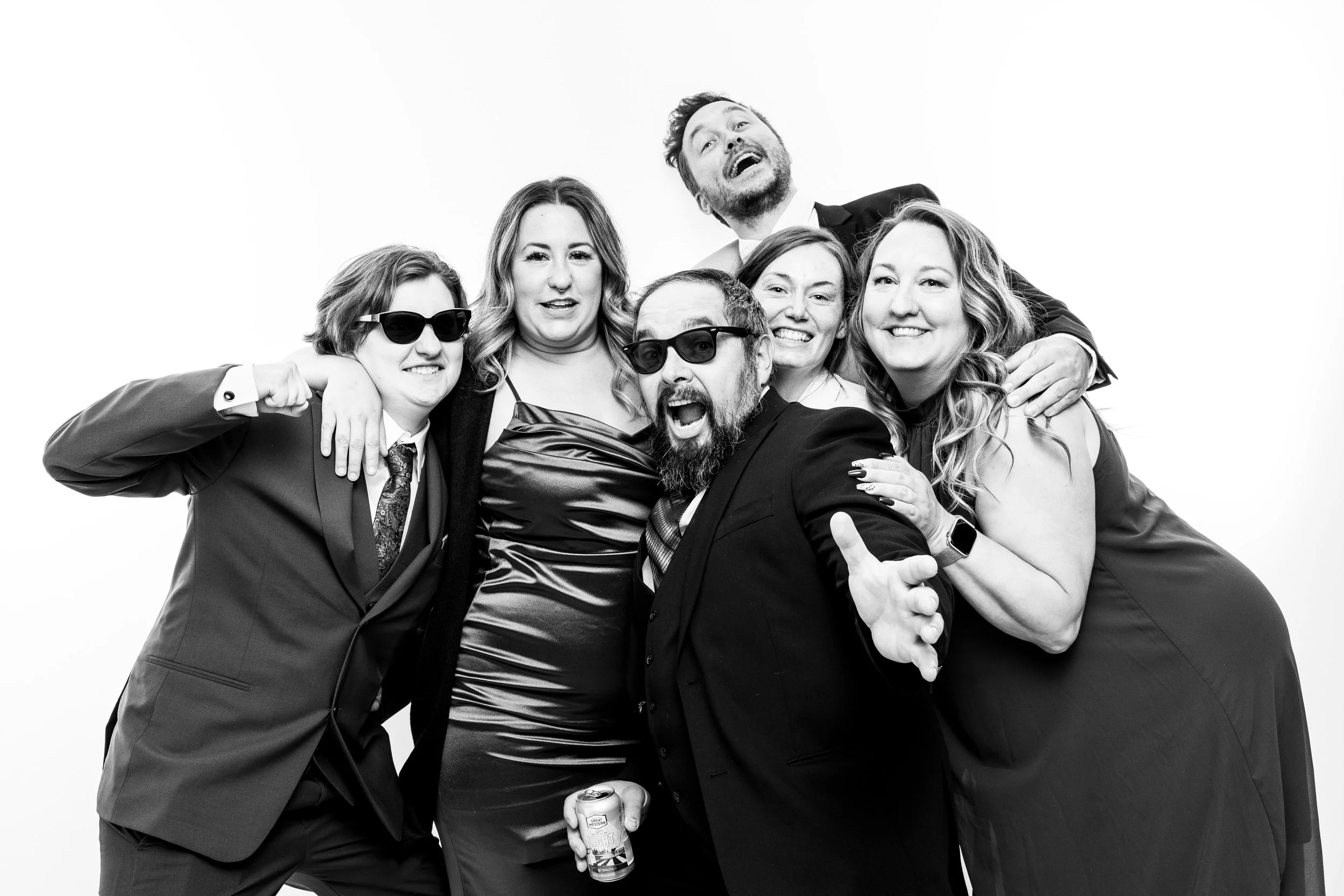 Portrait Booth portrait of wedding guests