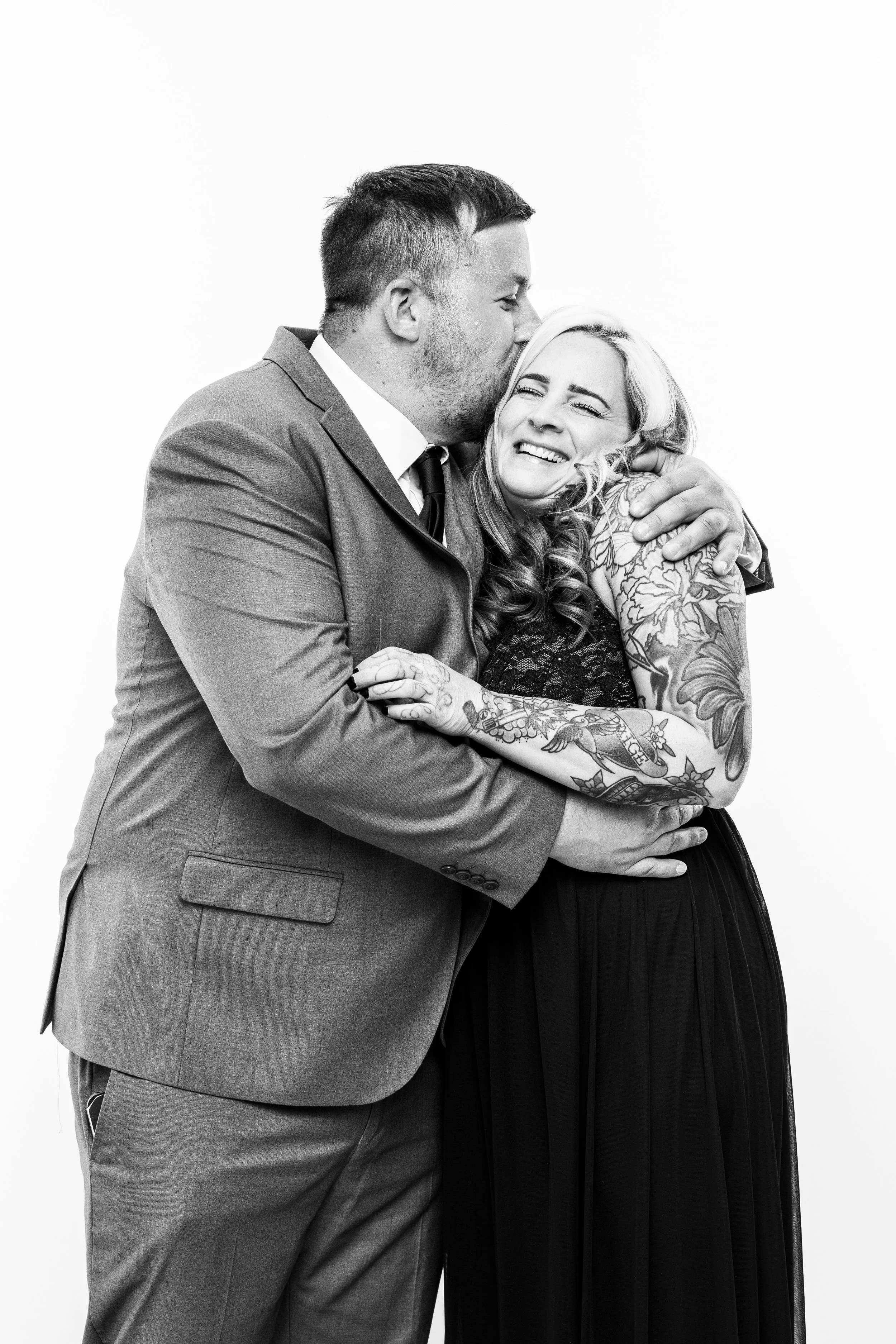 Portrait Booth portrait of a wedding guest