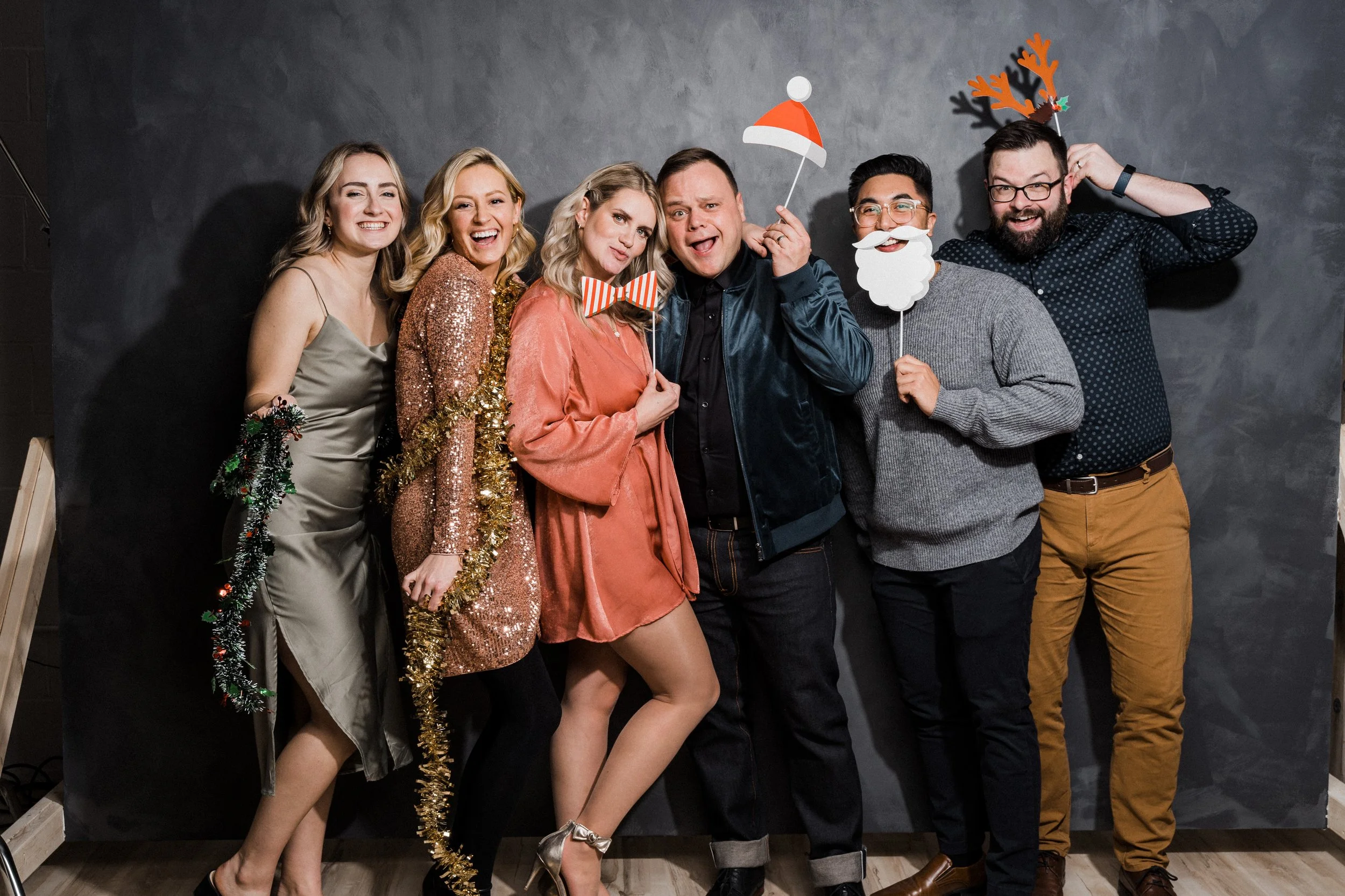 The MJ&Co. team at the studio Christmas party